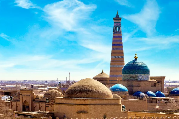 ヒヴァ ウズベキスタンの空中ビュー — ストック写真