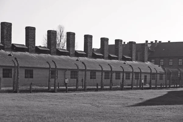 Oswiecim Polen Oktober Auschwitz Camp Ett Före Detta Nazistiskt Förintelseläger — Stockfoto