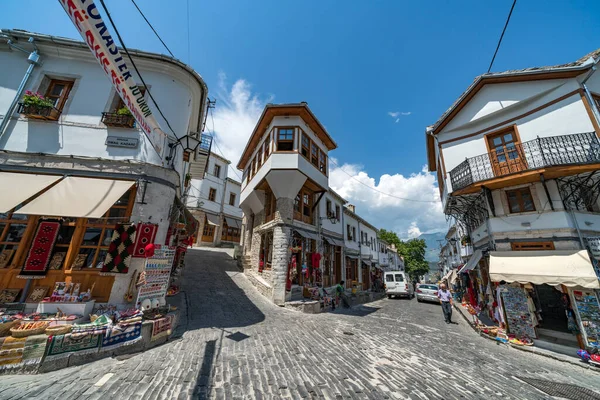 Gjirokaster Albanie Mai 2018 Centre Ville Gjirokaster Site Classé Patrimoine — Photo