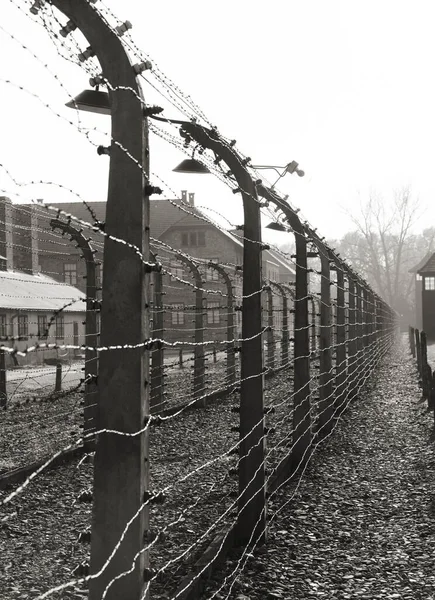 Oświęcim Polska Październik Auschwitz Camp Były Nazistowski Obóz Zagłady Października — Zdjęcie stockowe