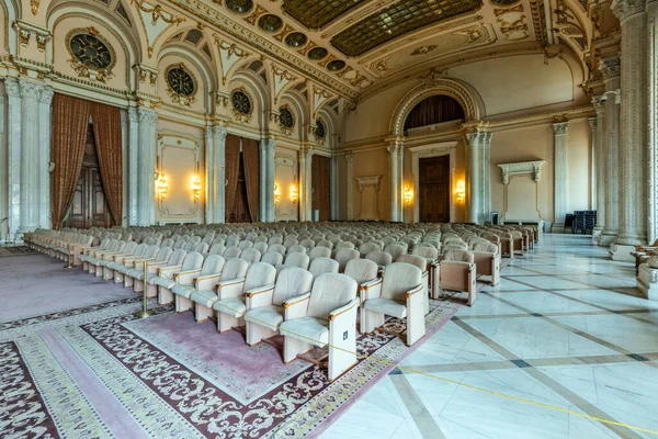 Bucarest Roumanie Mai 2017 Intérieur Palais Parlement Chambre Des Peuples — Photo