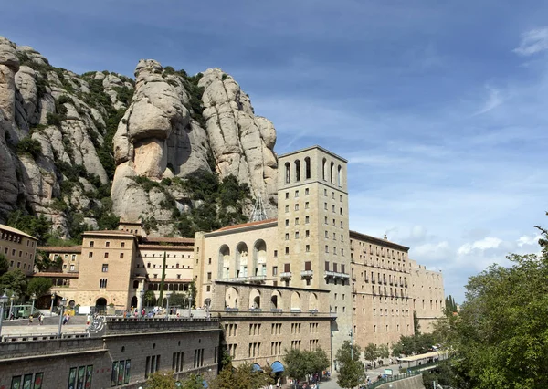 Hermosa Abadía Montserrat España — Foto de Stock