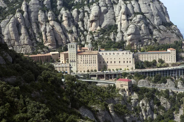 Schöne Abtei Von Montserrat Spanien — Stockfoto