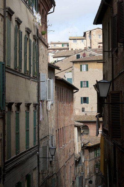 Cityscape view in Siena, Italy