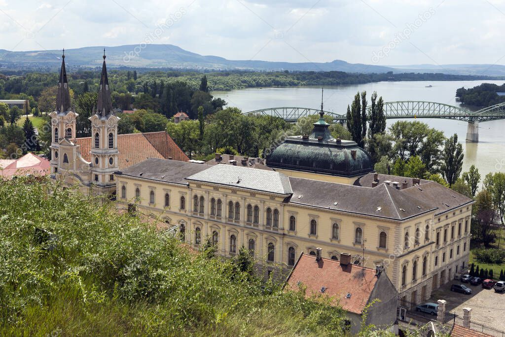 The bishop palace in Esztergom, Hungary