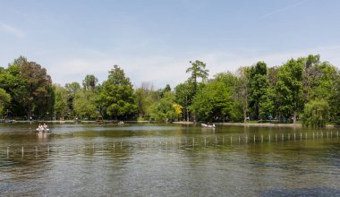 Parktaki nehir manzarası