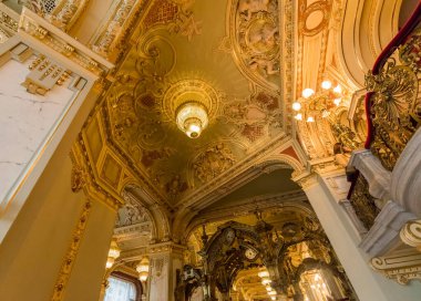 Budapeşte, Macaristan - 13 Ekim 2016: Budapeşte şehir merkezindeki Boscolo Oteli. 