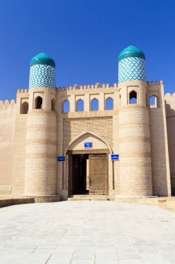 Özbekistan 'ın antik Khiva Duvarı