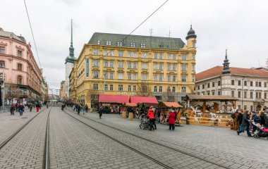 Brno, Çek Cumhuriyeti-15 Aralık 2016: İnsanlar 15 Aralık 2016 