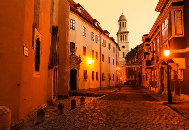 Eski Tallinn, Estonya 'nın sokak manzarası