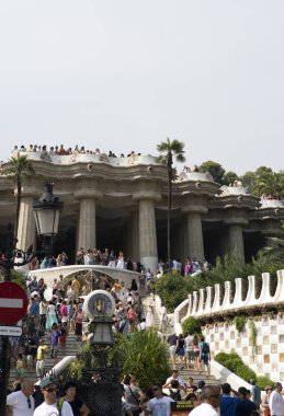 İspanya, Barselona 'da turistik bir yer 