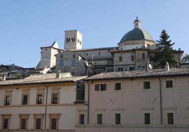 Assisi şehri Panorama, İtalya 