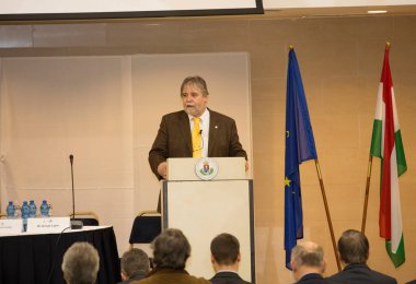 BUDAPEST - 11 Temmuz 2011 'de Budapeşte, Macaristan' da Budapeşte Yaz Üniversitesi 'nin açılış töreninde.