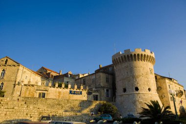 Hırvatistan 'ın Corcula kentinin manzarası