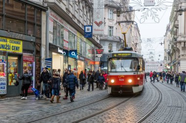 BRNO, ÇEK CUMHURİYETİ 15 ARALIK 2016: Brno, Çek Cumhuriyeti 'nin nüfus ve alan bakımından en büyük ikinci şehridir..