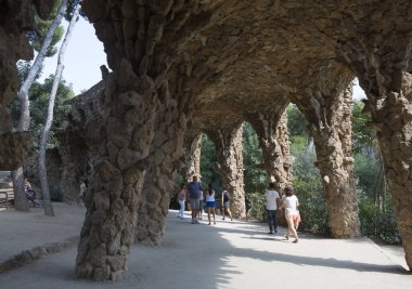 İspanya, Barselona 'da taş tünel