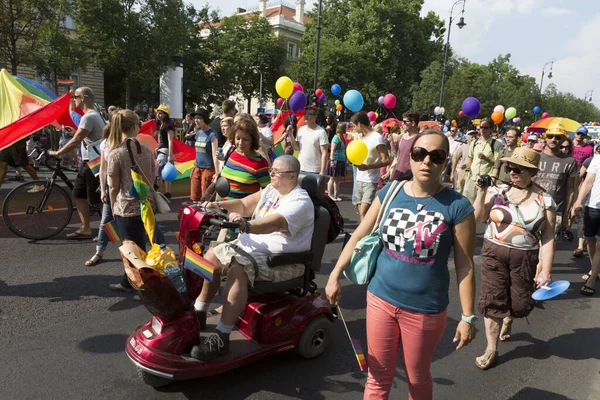 Budapest Maďarsko Července 2013 Neidentifikovaní Zúčastnili Průvodu Budapest Gay Pride — Stock fotografie