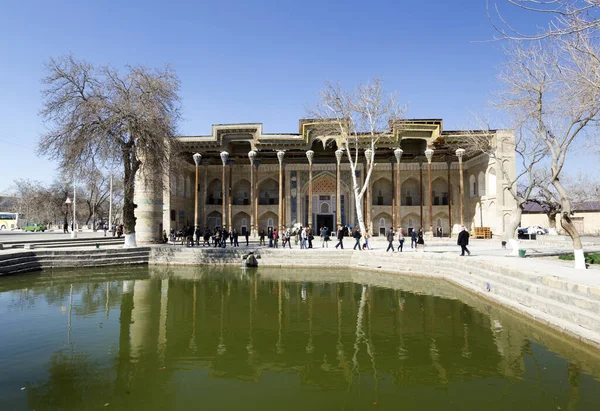 Bolo Hauz Mosque Bukhara Uzbekistan Ancient Silk Road — Stock Photo, Image