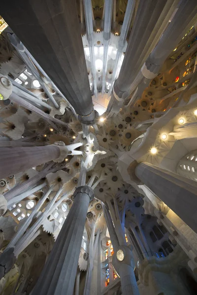 Barcelona Spanien September Sagrada Familia Den Imponerande Katedralen Designad Gaudi — Stockfoto