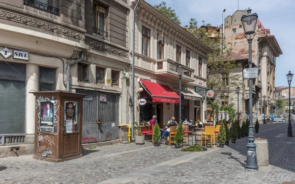 Bucarest Romania Maggio 2017 Quartiere Lipscani Quartiere Storico Conosciuto Vita — Foto Stock