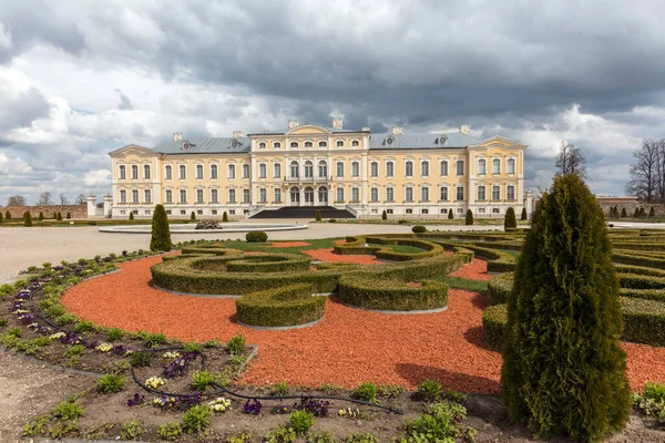 Pilsrundale Lettland Mai 2016 Außenansicht Des Rundale Palastes Schloss Rundale — Stockfoto