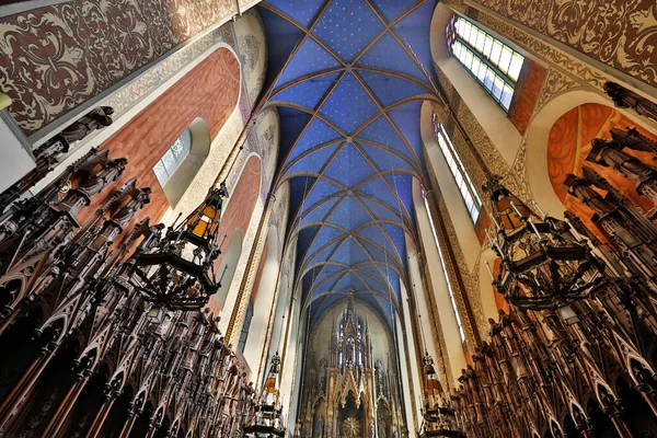 Interiör Kristna Kyrkan Krakow Polen — Stockfoto