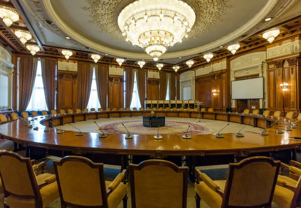 Bucareste Romênia Maio 2017 Interior Palácio Parlamento Casa Povo Segundo — Fotografia de Stock
