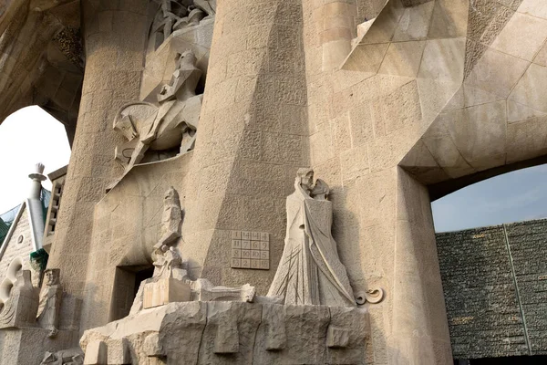 Barcelona Spanien September Skulpturen Auf Der Sagrada Familia Der Beeindruckenden — Stockfoto