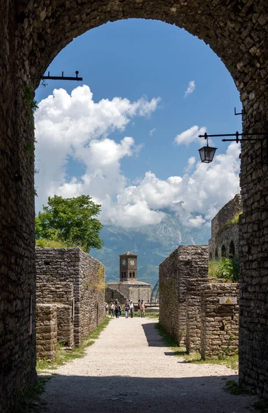 Castillo Gjirokaster Patrimonio Humanidad Por Unesco Sur Albania —  Fotos de Stock