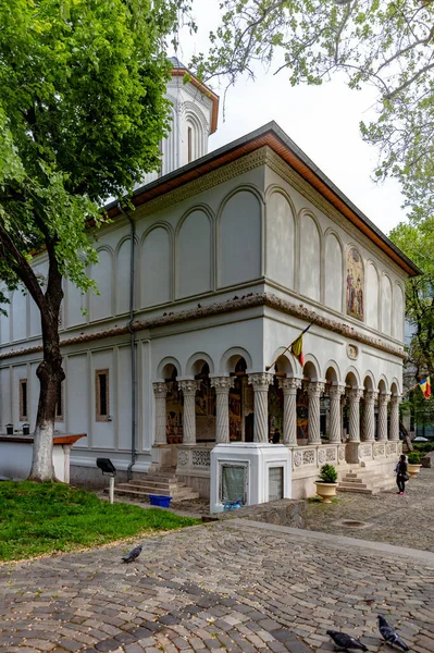Vecchia Architettura Nella Città Bucarest Romania — Foto Stock