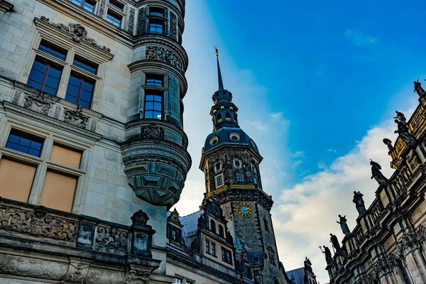 Häuser Der Innenstadt Von Dresden Deutschland — Stockfoto