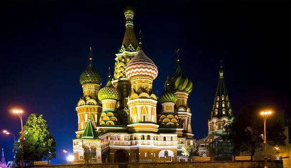 San Cattedrale Basilico Sulla Piazza Rossa Mosca Russia — Foto Stock