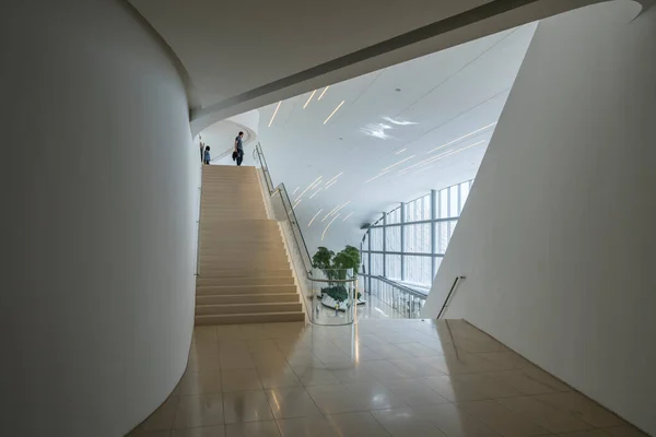 Baku Azerbaijão Maio 2019 Detalhes Interiores Centro Cultural Heydar Aliyev — Fotografia de Stock