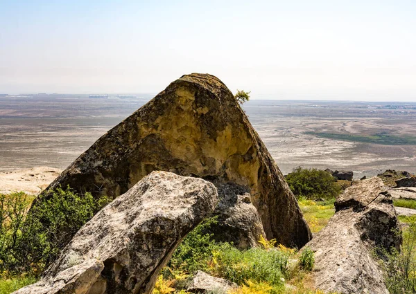 Rotsformaties Nationaal Park Gobustan Azerbeidzjan — Stockfoto