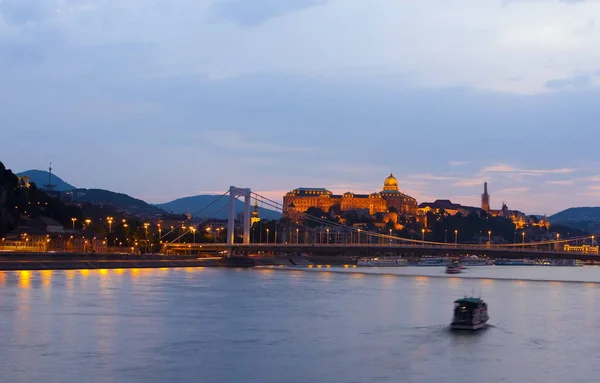 Budapest Panorama Con Ponte Delle Catene — Foto Stock
