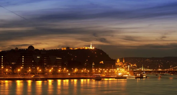 Budapest City Night Hungary — Stock Photo, Image