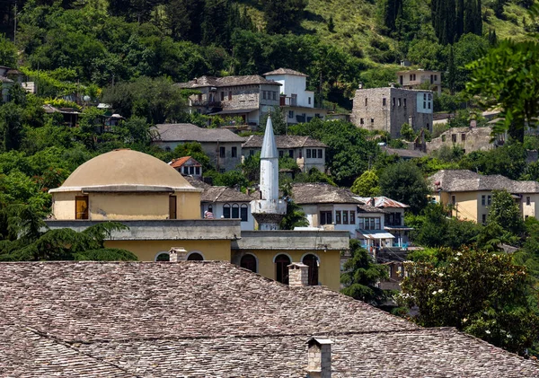 Gjirokaster Albania May 2018 Downtown Gjirokaster Unesco World Heritage Site — 图库照片