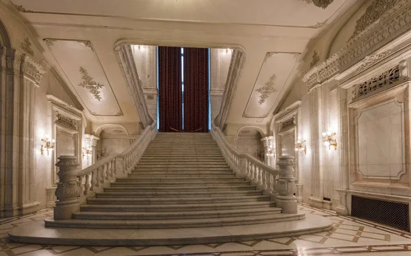 Bucharest Romania May 2017 Interior Palace Parliament House People Worlds — Stock Photo, Image