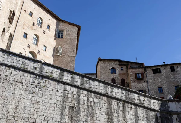 Pohled Město Gubbio Itálie — Stock fotografie