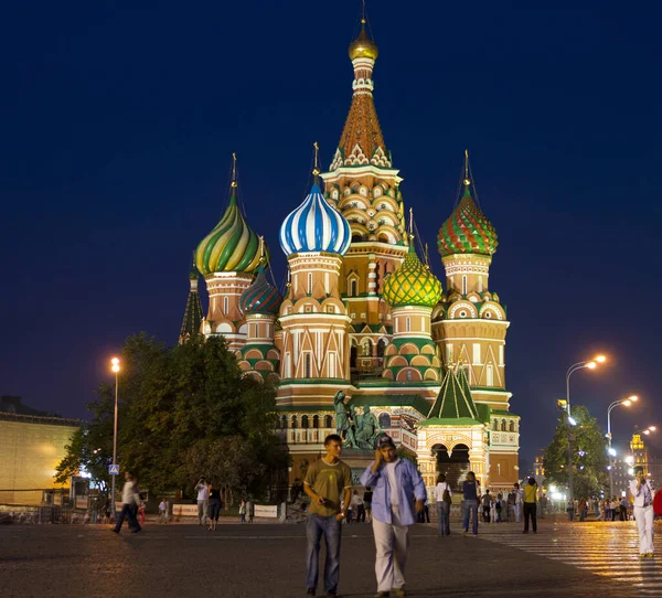 Moscow Russia Sierpnia Niezidentyfikowani Odwiedzają Plac Czerwony Sierpnia 2007 Roku — Zdjęcie stockowe