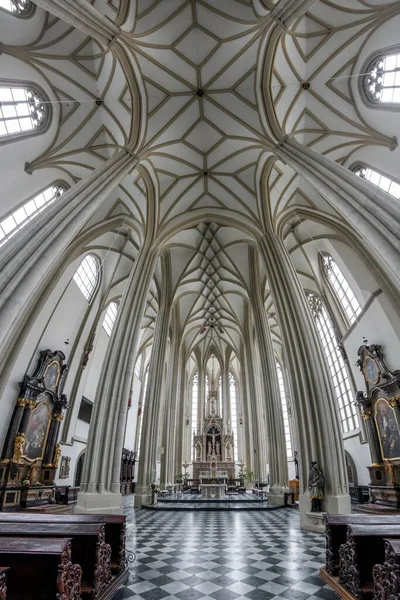 Brno República Checa Dezembro 2016 Interior Igreja São Tiago Igreja — Fotografia de Stock