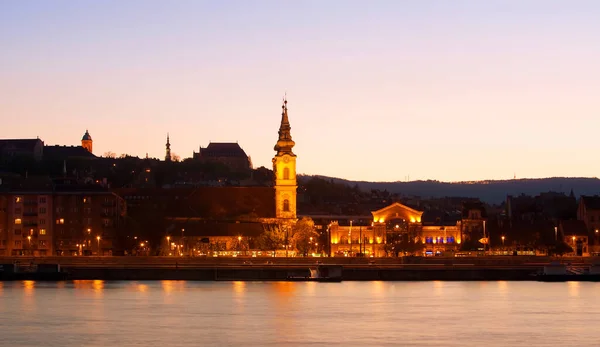 Batthyany Square Sunset Budapest — Stock Photo, Image