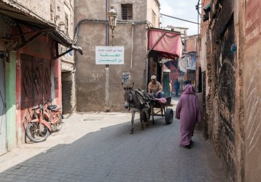 Eski Fas, Chefchaouen şehrinde bir sokak.