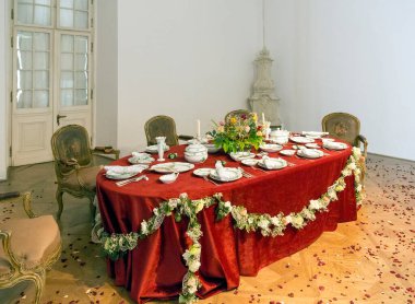 Eski tarihi binanın içi