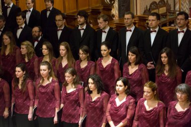 Konser salonunda klasik müzik konseri