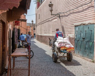 Fas 'taki eski şehrin hayatı