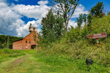 Gizycko, Polonya - 13 Temmuz 2012: Gizycko, Masuria, Polonya Boyen kalesi.