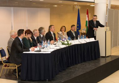 BUDAPEST - 11 Temmuz 2011 'de Budapeşte, Macaristan' da Budapeşte Yaz Üniversitesi 'nin açılış töreninde.