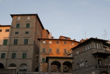 Gubbio şehri manzarası, İtalya