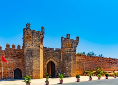 RABAT, Fas - 24 Temmuz 2014: Rabat, Fas 'taki Chellah